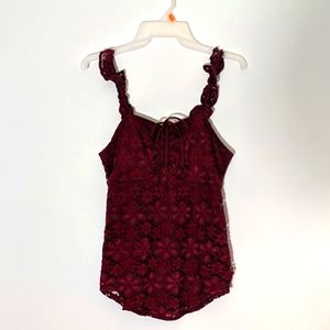 Cute Lace Purple Camisole
